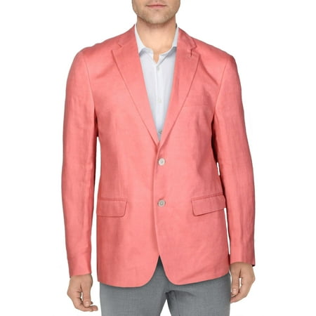 Lauren Ralph Lauren Mens Linen Suit Separate Sportcoat Red 38S