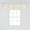 thumbnail image 2 of Ambesonne Vintage Valance Pack of 2, European Lily Noble, 54"X18", Yellow White, 2 of 4