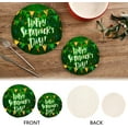 thumbnail image 4 of GZHJMY Enjoy Happy St.Patrick's Day Heat Resistant Trivets Potholders 2PCS, Round Cotton Weave Handmade Pot Holder, Non-Slip Hot Mats Kitchen Dining Plate Mat for Kitchen Pans Bowl Teapot, 4 of 7