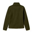 thumbnail image 5 of Huyun Womens Fleece Zip Up Jacket Lightweight Stand Collar Long Sleeve Athletic Running Jacket with Pockets Green,XXL, 5 of 5