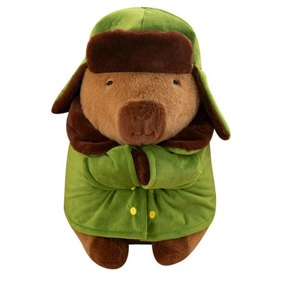 HILABEE Capybara Doll Capybara Figure Collectible Home Decoration with Clothes and Hat for Adults Children Birthday Gifts 50cm
