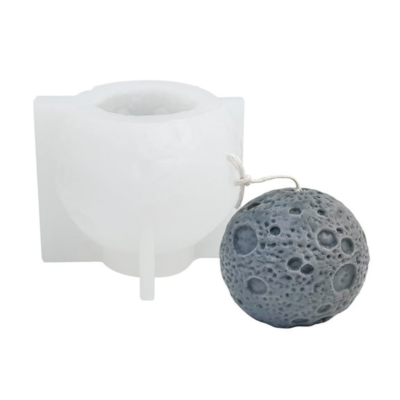 WINDLAND Candle Silicone Mould Moon/Earth Shaped Epoxy Resin Mold for DIY Handmade Craft