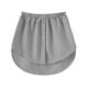 thumbnail image 1 of Adjustable Layering Striped Fake Top Lower Sweep Skirt A-Line Half Length Mini Skirt Hemline Shirt Extender for Women blue stripes 5XL, 1 of 4