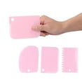 thumbnail image 1 of Cream Scraper, 3PCS/Set  Plastic Cake Smoother Safe With Elastic Material For Cakes For Dough Bread ,White,Blue,Green, 1 of 8