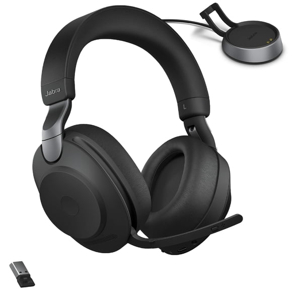 Auriculares inalámbricos Jabra Evolve2 85 UC con soporte de carga