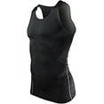 thumbnail image 3 of Lainin Mens Cool Dry Fit Sleeveless Compression Tank Top Sportwear Vest, 3 of 7