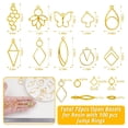 thumbnail image 2 of Biseles abiertos de resina LET'S RESIN, 172 unidades con anillos para saltar, joyas, 2 of 8
