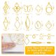 thumbnail image 2 of Biseles abiertos de resina LET'S RESIN, 172 unidades con anillos para saltar, joyas, 2 of 8