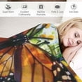 thumbnail image 3 of PRATYUS Butterfly Blanket Butterfly Sunflower Decor Throw Blanket Gifts for Girls Boys Butterfly Lover Super Warm Soft Lightweight Flannel Sofa Bedding Blanket for Adults Men Women 60x80in, 3 of 6