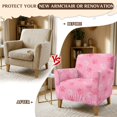 thumbnail image 5 of FKELYI Armchair Slipcover Stretchable Couch Sofa Cover with Elastic Bottom Pink Dog Cat Paw Print Furniture Protector for Living Room Office Reception Reading Sofa, 5 of 7