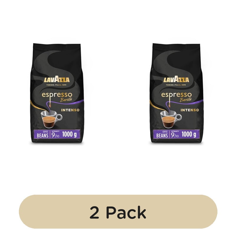 Lavazza Espresso Barista Intenso Coffee Beans 1kg, British Import (Pack of 2)