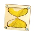 thumbnail image 2 of Milaget Wooden Hourglass Busy Board Accessory Practical Skills Teaching Props for Travel Yellow, 2 of 7
