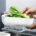 thumbnail image 3 of Billuyoard 3 coladores de cocina, filtros de cocina de plástico, cesta de drenaje, escurridor de alimentos multiusos con fondo elevado, lavabo de drenaje Organizadores de utensilios de cocina Billuyoard HA015242-00, 3 of 6