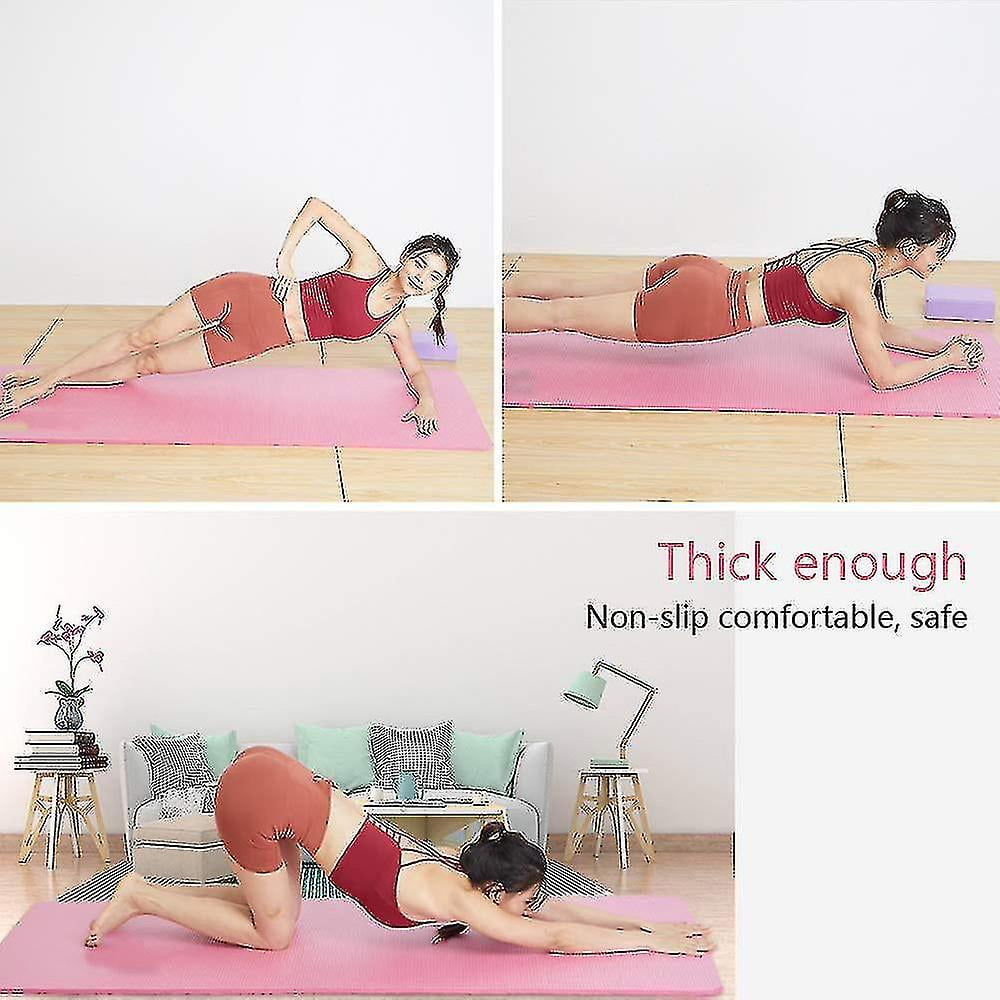 Yoga Mat Soft Extra Thick 1.5 Cm Eco friendly Light Nbr Non slip Pollutant free Gymnastics Mat Fitness Mat Comfort Including Bag And Carryi Walmart