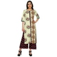 thumbnail image 1 of Moomaya Ensemble Décontracté en Viscose Santon pour Femmes, Robe 2 Pcs, Tenue Ethnique, 1 of 1