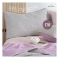 thumbnail image 3 of Edredón Ligero Real Textil + 2 Fundas de Almohada, Juego de Colcha Queen Size, Color Violeta/Gris, 3 of 7