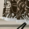 thumbnail image 5 of SKYSONIC Coffee Cute Doodle Cup Tablecloth Round Tablecloths Polyester Tablecover Cloths Washable Tabletop Runner Kitchen Party Picnic Dining Home Decor 60inch, 5 of 7