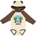 thumbnail image 3 of Inktastic Summer Vacation in Jamaica Boys or Girls Long Sleeve Baby Bodysuit, 3 of 5