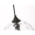 thumbnail image 5 of Cashel 1 light Black and Clear glass pendant, 5 of 15