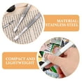 thumbnail image 3 of WORGEOUS Pinzas para sellos de acero inoxidable, 4 Uds., para coleccionar sellos, pinzas multiusos de punta recta para manualidades y trabajos de laboratorio, color plateado, 3 of 8