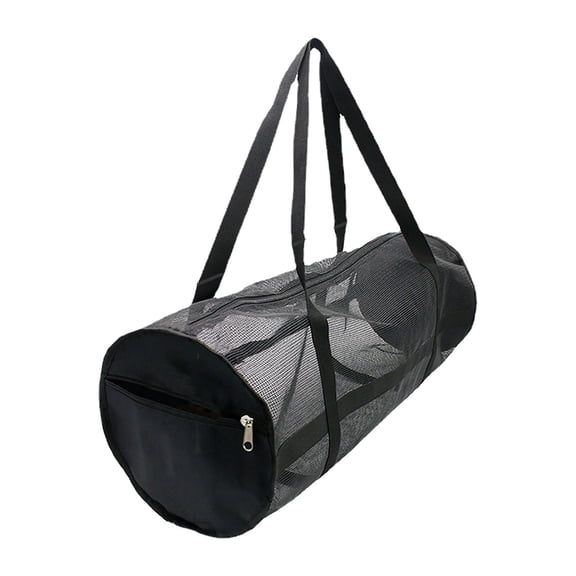 GASTROPOD Durable 600D Polyester Sports Duffel Bag - 12.8'' Backpack for Basketball, Volleyball, Soccer, Shoes & Gear - Black