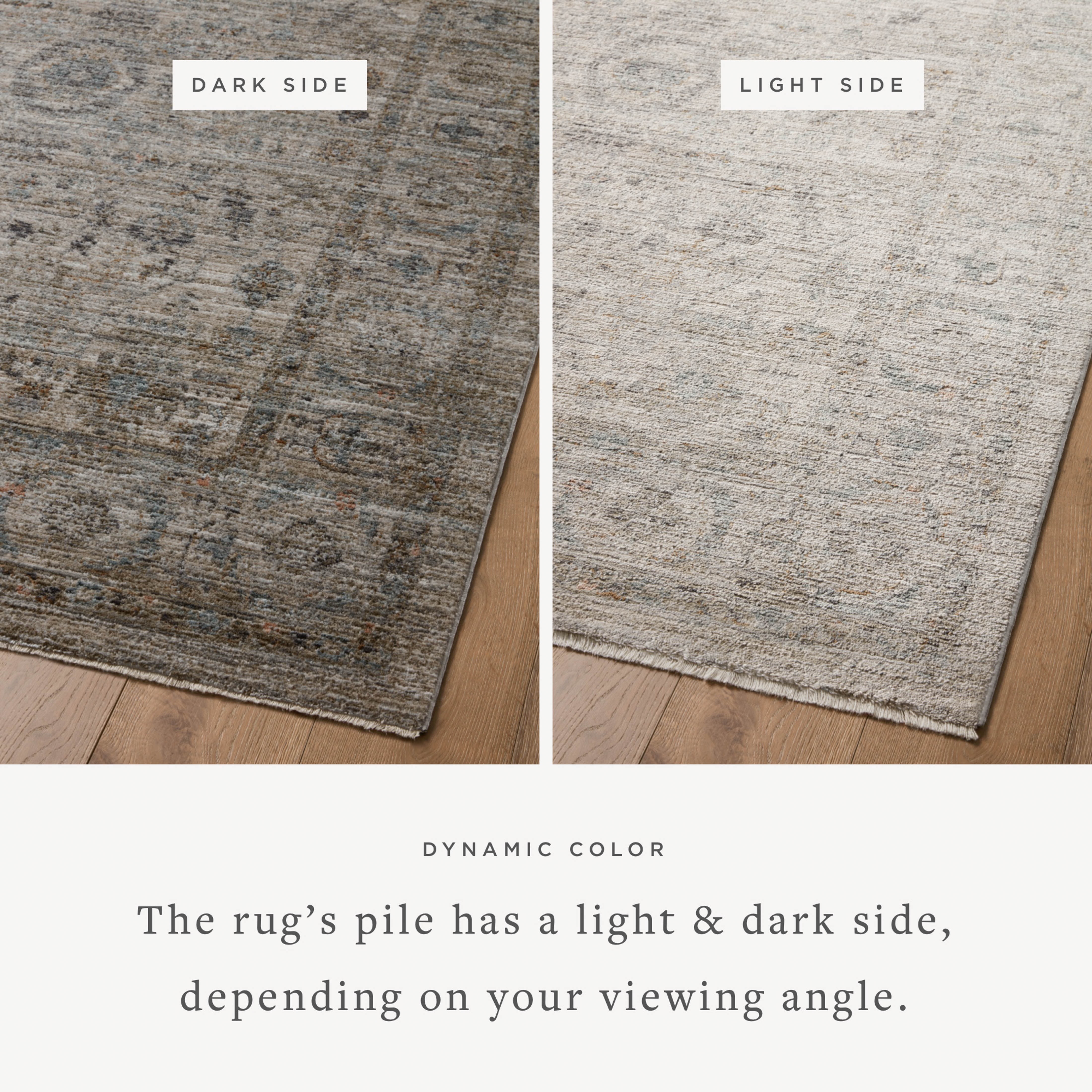 Jean Stoffer x Loloi Katherine Beige / Mist 2'-7" x 12'-0" Runner Rug