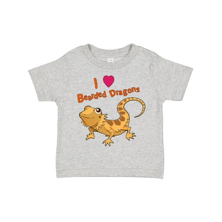 

Inktastic I Love Bearded Dragons Gift Toddler Boy or Toddler Girl T-Shirt