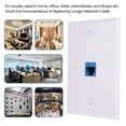 thumbnail image 5 of 4X Salida de Placa Pared Ethernet Cat6 1 Puerto RJ45 Red Hembra una Acoplador Enchufe y, 5 of 5