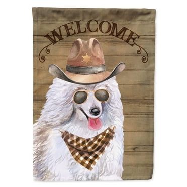 Carolines Treasures CK6350CHF Medium Poodle Country Dog Flag Canvas House Size  Large multicolor