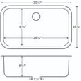 thumbnail image 2 of Karran Usa U-3018 U Series 30-1/2" Undermount Single Basin Stainless Steel Kitchen Sink -, 2 of 5