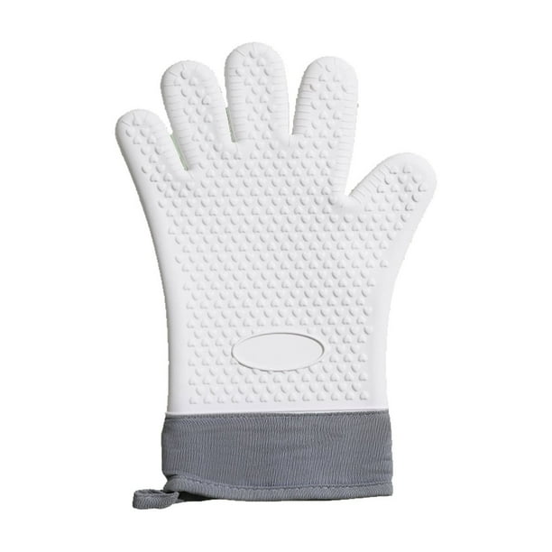 Pisexur Batería de cocina Guantes para horno microondas, horno, cocina, engrosados, de silicona, aislantes de alta temperatura. para la cocina del hogar