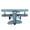 Blue, variant on M Buder Retro Iron Airplane Model Delicate Vintage Biplane Handicraft for Home Decoration Cafe Ornament Yellow Aeroplane Model Props 8.4 inches / 21.3 cm