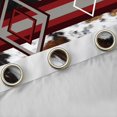 thumbnail image 4 of jejeloiu Rustic Cow Hide Black Out Curtains,Abstract Geometric Rhombus Curtains Pack of 2 (42x63 Each),Red Brown White Bedroom Curtains For Boys Kids,Ultra Soft Home Decor, 4 of 6