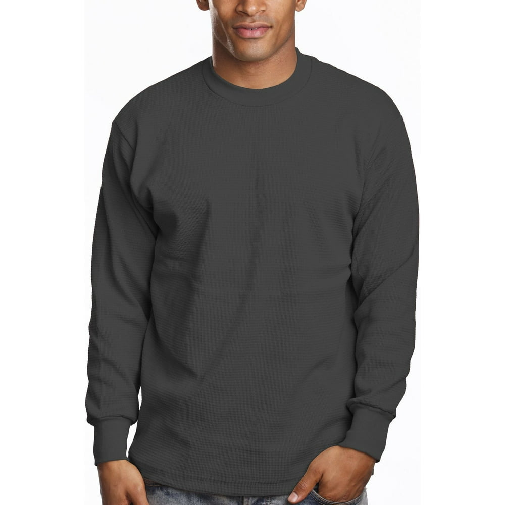 Pro Club - Pro 5 Mens Casual Long Sleeve Thermal,Charcoal Grey,XL ...