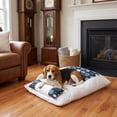 thumbnail image 6 of Japanese Style Pet Sleeping Bag Semi Enclosed Winter Warm Cat Dog Bed Removable Washable for Small to Medium Pets, Polyester, Blue XL, 1 Count, 6 of 6