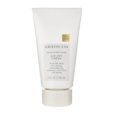 Kristin Ess Hair Weightless Shine Air Dry Crème for Anti Frizz   Hair Styling Curl Cream Product, 5oz