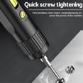 thumbnail image 3 of Cordless Electric Screwdriver Kit USB Rechargeable Lithium Ion Battery Screwdriver Power Screwdriver Tools Set with Bit, 3 of 5