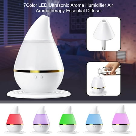 250 ml aroma Humidifier,Mist Ultrasonic Humidifiers Air Purifier Atomizer Essential Oil Diffuser - 7 Color LED Lights For Home Bedroom Baby Room (Best Atomizer For Ego C Twist)
