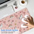 thumbnail image 4 of Long Mouse Pads for Desk,Pink Unicorn Flamingo Pattern Desk Mats on Top Of Desks, Desk Mouse Pad Extra Large with 3mm Non-Slip Base and Stitched Edge for Gaming,Office,Work,Home 31.5"x15.7", 4 of 6