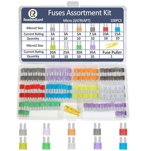 100PCS  2 Blade Fuse ATR/APT Micro2 Fuse ATR/APT Blade Fuse Kit for Car Boat Truck SUV Automotive Replacement Fuses (100 PCS)$$Vehicle Parts & Accessories