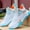 White and blue, variant on Men's Autumn & Winter Casual Fashion Sneakers Running Breathable Athletic Cushion Sports Shoes