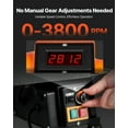 thumbnail image 4 of VEVOR Woodworking Lathe 1 HP 12 x 18 in Benchtop Wood Lathe Variable Speed 0-3800 RPM, 4 of 9