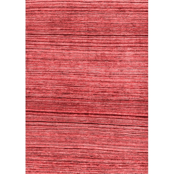 Ahgly Company Machine Washable Indoor Rectangle Oriental Red Modern Area Rugs, 7' x 9'