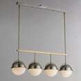 thumbnail image 2 of 12414SWSNSBR-Maxim Lighting-Duke - 4 Light Linear Pendant-14.75 Inches Tall and 8.75 Inches Wide-Satin Nickel/Satin Brass Finish, 2 of 5