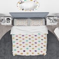 thumbnail image 3 of Designart 'Orange Blue and Purple Polka Dot Pattern' Geometric Bedding Set - Duvet Cover & Shams, 3 of 4