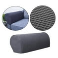 thumbnail image 3 of Rongfmy 2x Sofa Armrest Covers Elastic Furniture Protector Washable Couch Arm Cover Gray, 3 of 3