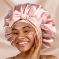 thumbnail image 4 of Capas Ducha Capó Con Banda Unión Ajustable para Mujeres (luz) Rosa, 4 of 6