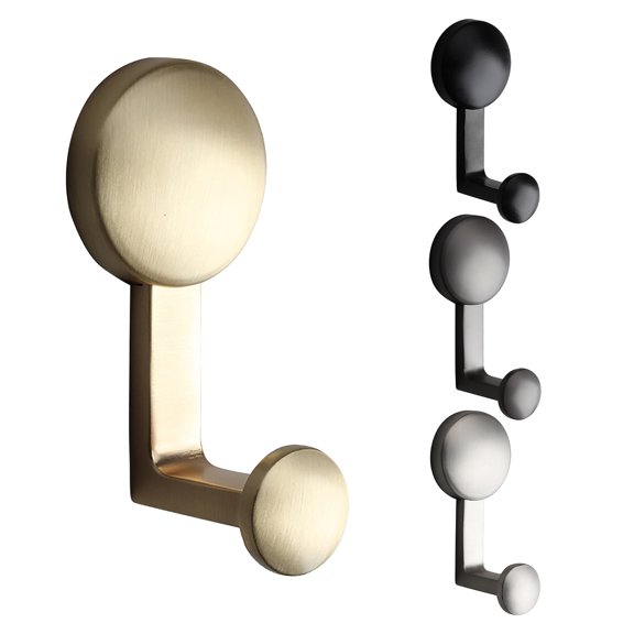 SPRING PARK Zinc Alloy Towel Hooks Heavy Duty Waterproof Wall Hooks Coat Robe Towel Hooks for Bathrooms Kitchen Hotel Wall Mounted Hooks