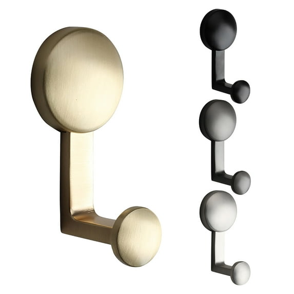 SPRING PARK Zinc Alloy Towel Hooks Heavy Duty Waterproof Wall Hooks Coat Robe Towel Hooks for Bathrooms Kitchen Hotel Wall Mounted Hooks