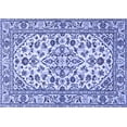 thumbnail image 1 of Ahgly Company Machine Washable Indoor Rectangle Persian Blue Traditional Area Rugs, 7' x 9', 1 of 4